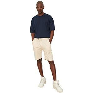 Trendyol Mäns vanliga passform shorts & bermuda casual shorts, beige, small Trendyol Mäns vanliga passform shorts & bermuda casual shorts, beige, small