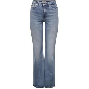 ONLY Onljuicy Hw Flared DNM Dot023 Noos, Mellanblå denim, 27W / 32L ONLY Onljuicy Hw Flared DNM Dot023 Noos, Mellanblå denim, 27W / 32L