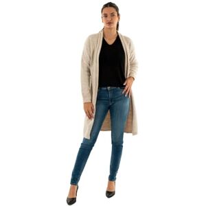 Morgan Långärmad krage V-väst, Beige typ, M Morgan Långärmad krage V-väst, Beige typ, M