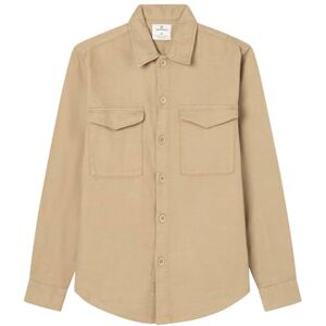 Springfield Overshirt khaki herrskjorta set, Standard beige, M Springfield Overshirt khaki herrskjorta set, Standard beige, M