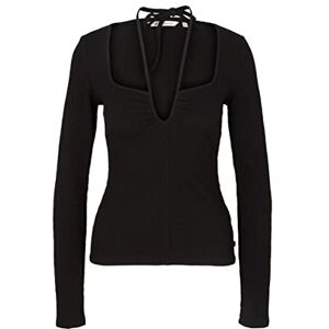 TOM TAILOR Denim dam Långärmad T-shirt 1035870, 14482 Deep Black, M TOM TAILOR Denim dam Långärmad T-shirt 1035870, 14482 Deep Black, M