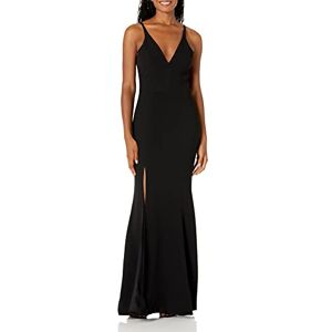 Dress the Population Klä befolkningen kvinnors iris plungande spagettiband solid kräftklänning W slits klänning Dress the Population Klä befolkningen kvinnors iris plungande spagettiband solid kräftklänning W slits klänning