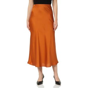 Vila dam Viellette Hw lång kjol Noos satinkjol, BRUN, 38 Vila dam Viellette Hw lång kjol Noos satinkjol, BRUN, 38