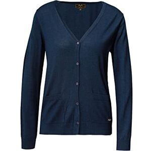 19V69 ITALIA Dam Kiara Navy Blue Henley skjorta blå, X-Large, blå, XL 19V69 ITALIA Dam Kiara Navy Blue Henley skjorta blå, X-Large, blå, XL