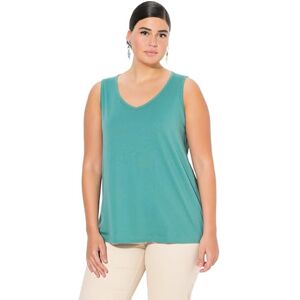 Ulla Popken damtopp med V-hals, klassiska t-shirts, Klassisk ljusgrön, 54-56 Ulla Popken damtopp med V-hals, klassiska t-shirts, Klassisk ljusgrön, 54-56