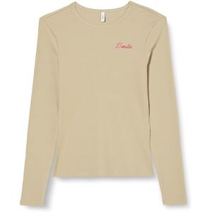 ONLY Damer Onlbetty L/S O-hals toppbox Cc JRS långärmad tröja, Trench beläggning/tryck: smile, M ONLY Damer Onlbetty L/S O-hals toppbox Cc JRS långärmad tröja, Trench beläggning/tryck: smile, M