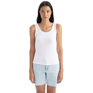 DeFacto Damcrop toppar, linne, sporttoppar, damer, trendiga damtoppar för sportiga stilar, mångsidigt kombinerbar, damtopp, Vit, XS DeFacto Damcrop toppar, linne, sporttoppar, damer, trendiga damtoppar för sportiga stilar, mångsidigt kombinerbar, damtopp, Vit, XS