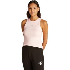 Calvin CK JEANS dam vävd etikett ribbstickad topp J20J225302, rosa (silver pion), XXL, Rosa (silver pion), XXL Calvin CK JEANS dam vävd etikett ribbstickad topp J20J225302, rosa (silver pion), XXL, Rosa (silver pion), XXL