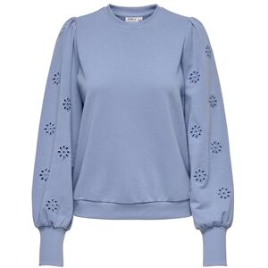 ONLY Onlfemme L/S Puff Embroidery Ub Swt, tempest, XS ONLY Onlfemme L/S Puff Embroidery Ub Swt, tempest, XS