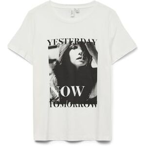 VERO MODA dam Vmdabe S/S O-neck T-shirt JRS Btq Ga, Snövit, M VERO MODA dam Vmdabe S/S O-neck T-shirt JRS Btq Ga, Snövit, M