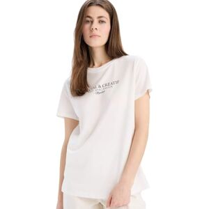 DeFacto damer oversize crop tops – klassisk baströja för kvinnor – bekväm oversize skjorta för kvinnor, Vit, XS DeFacto damer oversize crop tops – klassisk baströja för kvinnor – bekväm oversize skjorta för kvinnor, Vit, XS