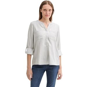 TOM TAILOR damblus, 36620 Grå Lurex Stripe, 34 TOM TAILOR damblus, 36620 Grå Lurex Stripe, 34