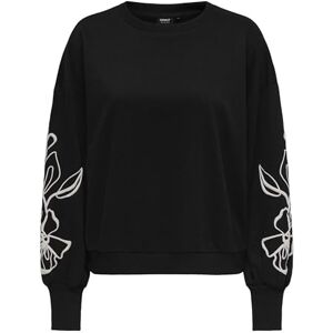 ONLY Onlbrooke L/S O-hals blomma SWT Noos, svart, 3XL ONLY Onlbrooke L/S O-hals blomma SWT Noos, svart, 3XL