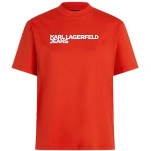 KARL LAGERFELD JEANS dam regular Ss Essential T-shirt, Poinciana, XS KARL LAGERFELD JEANS dam regular Ss Essential T-shirt, Poinciana, XS