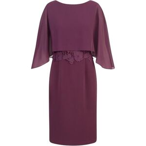 APART Fashion APART modeklänning med chiffongcape, Mörk lila, 40 APART Fashion APART modeklänning med chiffongcape, Mörk lila, 40