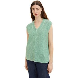 TOM TAILOR Damer Tröjor 1035288, 31141 Vivid Leaf Green Melange, XS TOM TAILOR Damer Tröjor 1035288, 31141 Vivid Leaf Green Melange, XS