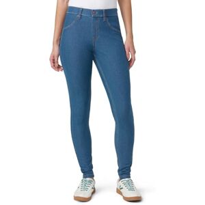 HUE Essential denim leggings för kvinnor fashionabla leggings med bakfickor, BLÅ, S HUE Essential denim leggings för kvinnor fashionabla leggings med bakfickor, BLÅ, S