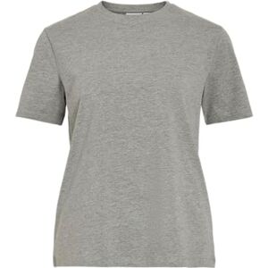 Vila Vinora S/S T-shirt – Noos, Medium grå melerad, L Vila Vinora S/S T-shirt – Noos, Medium grå melerad, L