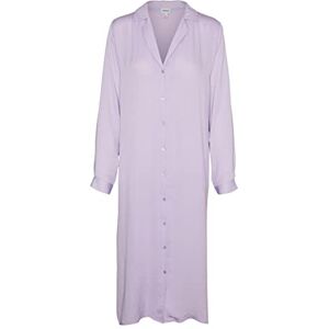 VERO MODA dam Vmdarcy Ls Calf Shirt klänning VMA klänning, Lavendel, M VERO MODA dam Vmdarcy Ls Calf Shirt klänning VMA klänning, Lavendel, M