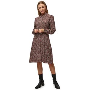 Minus 33 Dam Anina Casual Dress, Lipstick Red Flower Print, 36 SE Minus 33 Dam Anina Casual Dress, Lipstick Red Flower Print, 36 SE