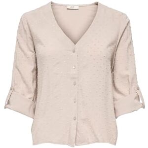JDY diana Life 7/8 Dobby skjorta WVN Noos, Chateau grå, XL JDY diana Life 7/8 Dobby skjorta WVN Noos, Chateau grå, XL