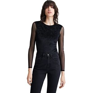 Desigual Kvinnors Body_Soft 2000 Black Blus, L Desigual Kvinnors Body_Soft 2000 Black Blus, L