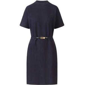 APART Fashion stickad klänning med bälte, Midnattblå, 34 APART Fashion stickad klänning med bälte, Midnattblå, 34