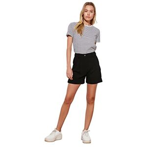 Trendyol Kvinnors basic shorts & bermuda casual shorts, svart, 36 Trendyol Kvinnors basic shorts & bermuda casual shorts, svart, 36