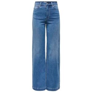 ONLY Onlmadison-Royal Hw Wide DNM Bf Gua, Mellanblå denim, XS / 32L ONLY Onlmadison-Royal Hw Wide DNM Bf Gua, Mellanblå denim, XS / 32L