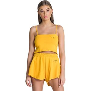 Gianni Kavanagh Damer Yellow Core Crop Top T-shirt, GUL, M Gianni Kavanagh Damer Yellow Core Crop Top T-shirt, GUL, M