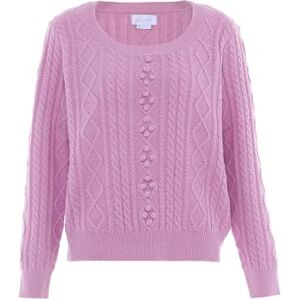 Blonda Damer fashionabel tunn långärmad tröja med twist-textur lavendel storlek XL/XXL, Lavendel, XL Blonda Damer fashionabel tunn långärmad tröja med twist-textur lavendel storlek XL/XXL, Lavendel, XL
