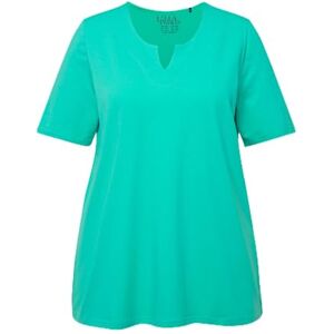 Ulla Popken Ulla popkar, kvinnor, stora storlekar, t-shirt, A-linje, tunika, halvärm, Turkosgrön, 46-48 Ulla Popken Ulla popkar, kvinnor, stora storlekar, t-shirt, A-linje, tunika, halvärm, Turkosgrön, 46-48