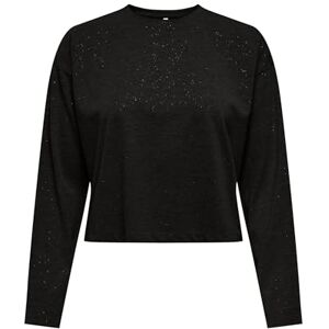 ONLY Onlmale L/S glittertopp JRS, svart, XS ONLY Onlmale L/S glittertopp JRS, svart, XS