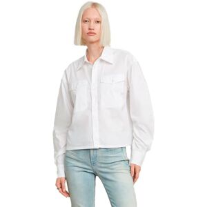 G-STAR RAW Dam Boxy Ls Wmn T-shirt, Vit (vit D26439-d321-110), L G-STAR RAW Dam Boxy Ls Wmn T-shirt, Vit (vit D26439-d321-110), L