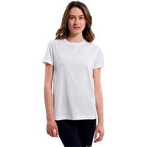 Champion Dam Legacy American Classics logotyp normal S/S t-shirt, vit ton på ton, L Champion Dam Legacy American Classics logotyp normal S/S t-shirt, vit ton på ton, L