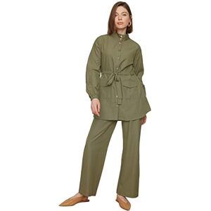 Trendyol Tvådelat set – kaki – vanlig, kaki, 38, Khaki, 64 SE Trendyol Tvådelat set – kaki – vanlig, kaki, 38, Khaki, 64 SE