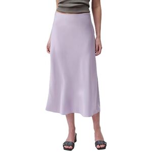 Calvin Matte Satin Midi Skirt Kjol, Orkidékronblad, S Dam, Orkidéblad, S Calvin Matte Satin Midi Skirt Kjol, Orkidékronblad, S Dam, Orkidéblad, S
