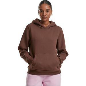 Urban Classics Damhuvtröja Ladies Fluffy Hoody, fluffig huvtröja för kvinnor, lös passform, Chokladbrun, 4XL Urban Classics Damhuvtröja Ladies Fluffy Hoody, fluffig huvtröja för kvinnor, lös passform, Chokladbrun, 4XL