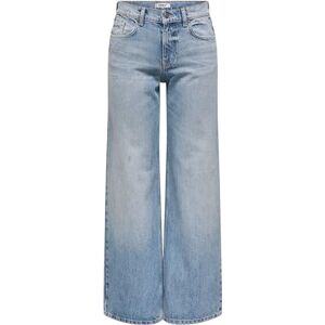 ONLY Onlhope Low Waist Wide DNM Tai, Mellanblå denim, 27W / 32L ONLY Onlhope Low Waist Wide DNM Tai, Mellanblå denim, 27W / 32L
