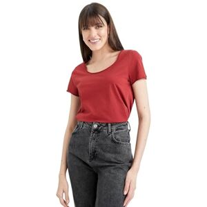 DeFacto damer oversize crop tops – klassisk baströja för kvinnor – bekväm oversize skjorta för kvinnor, Bordeaux, XS DeFacto damer oversize crop tops – klassisk baströja för kvinnor – bekväm oversize skjorta för kvinnor, Bordeaux, XS