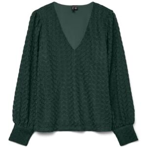 VERO MODA Vmbecca Ls V-hals spets topp JRS Noos, Pine Grove, XS VERO MODA Vmbecca Ls V-hals spets topp JRS Noos, Pine Grove, XS