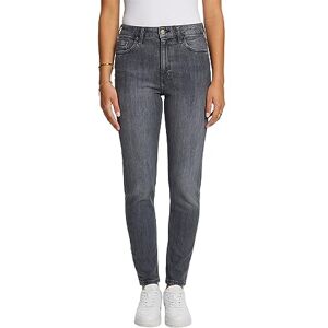 ESPRIT klassiska retrojeans med hög midja, Grå medium tvättad, 28W x 28L ESPRIT klassiska retrojeans med hög midja, Grå medium tvättad, 28W x 28L