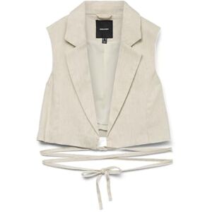 VERO MODA Vmsoffie Sl Crop String Vest, Björk, 40 VERO MODA Vmsoffie Sl Crop String Vest, Björk, 40
