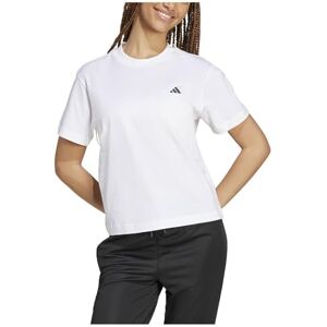 adidas Kvinnor ESSENTIALS SMALL LOGO T-SHIRT, white, L adidas Kvinnor ESSENTIALS SMALL LOGO T-SHIRT, white, L