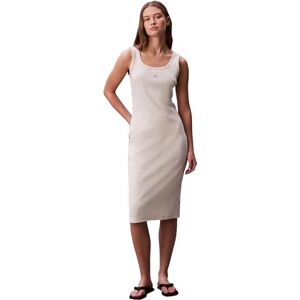 Calvin kvinnors Sl Baby Rib vävd etikett fyrkantig N LV047F257G klänningar, grå, XXL Calvin kvinnors Sl Baby Rib vävd etikett fyrkantig N LV047F257G klänningar, grå, XXL