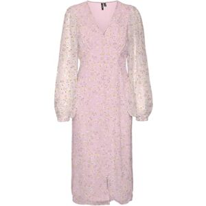 VERO MODA Vmsmilla Ls V-hals Calf Dress WVN Ga VERO MODA Vmsmilla Ls V-hals Calf Dress WVN Ga