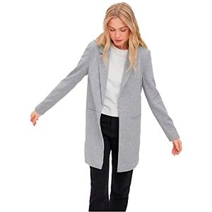 VERO MODA dam Blazer Vmverina Ls lång blazer, Ljusgrå melange, 42 VERO MODA dam Blazer Vmverina Ls lång blazer, Ljusgrå melange, 42
