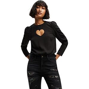 Desigual Långärmad T-shirt för kvinnor, svart, XS Desigual Långärmad T-shirt för kvinnor, svart, XS