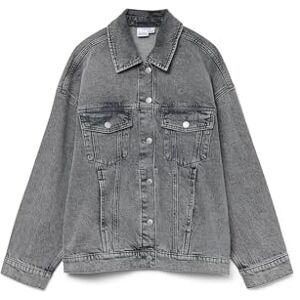 VERO MODA dam Vmtessa Ls oversize denim jacka Ga Noos, Medium grå denim, XS VERO MODA dam Vmtessa Ls oversize denim jacka Ga Noos, Medium grå denim, XS