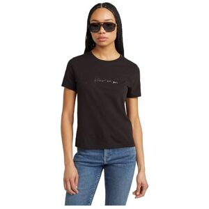 G-STAR RAW G-Script Shiny Regular Tee, Svart (Dk Black D25064-a870-6484), S G-STAR RAW G-Script Shiny Regular Tee, Svart (Dk Black D25064-a870-6484), S
